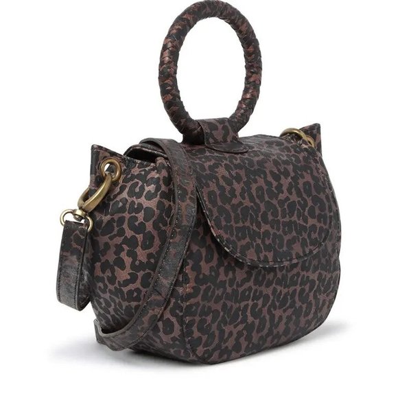 FRYE Maddie Leopard Leather Crossbody Bag